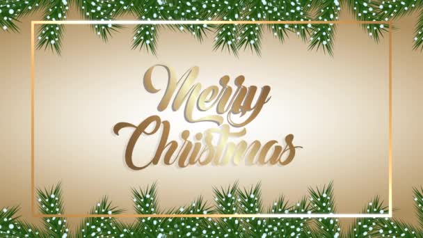 Veselé Vánoce veselé písmo animace - Záběry, video