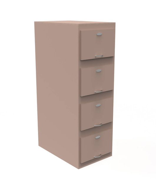 Office filing cabinets. 3d illustration - Photo, Image