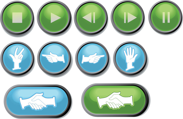 Vector pack of buttons - Vector, Image
