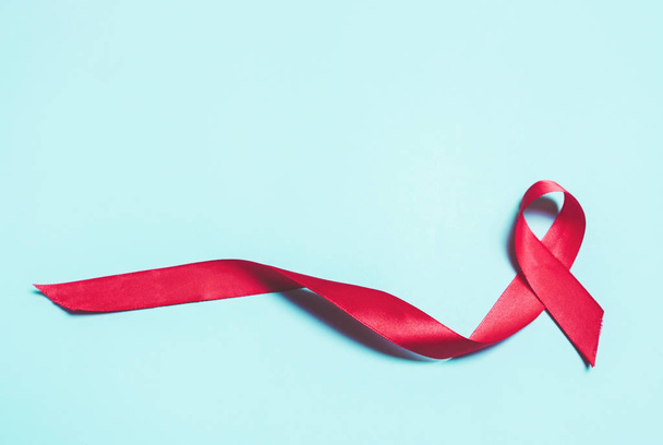 Różowa wstążka Symbol ogólnoświatowej kampanii przeciwko piersi ca - Zdjęcie, obraz