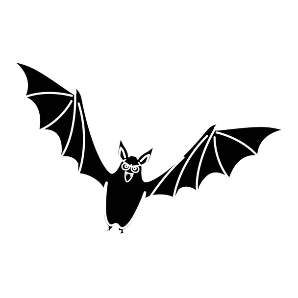 bat πετώντας Απόκριες απομονωμένη εικονίδιο - Διάνυσμα, εικόνα