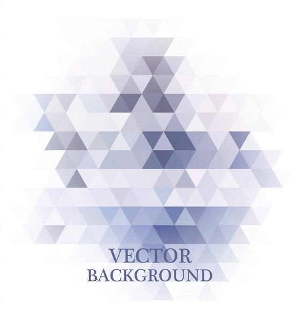 Abstract geometric background with transparent triangles. Vector illustration. - Vector, Image