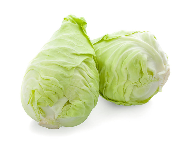 Cabbage isolated on white background - Φωτογραφία, εικόνα