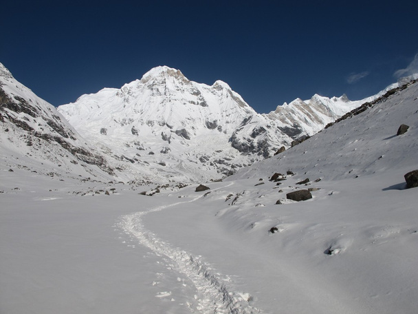 Foot-path to the Annapurna Base Camp - Photo, Image
