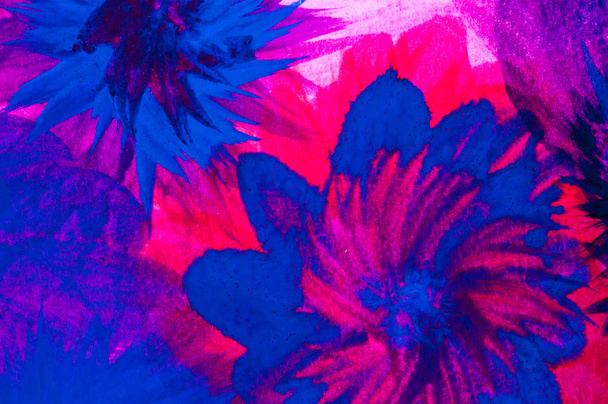 абстрактная живопись, яркие цветы, интенсивные цвета
 - Фото, изображение