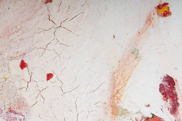 pintura abstrata, guache branco rosa, detalhe
 - Foto, Imagem