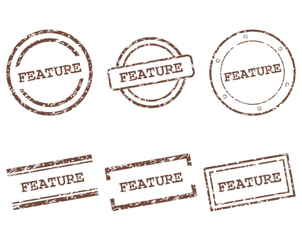 Feature stamps - Vector, Image