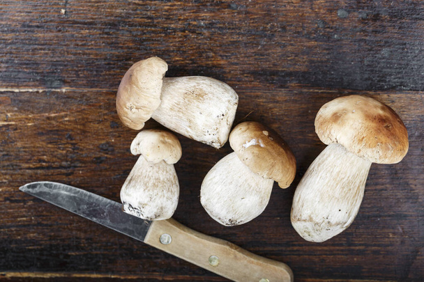 mushrooms harvest on the table - Foto, afbeelding