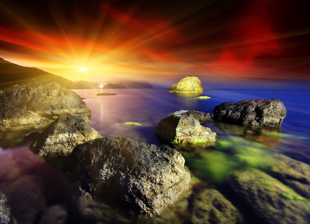 Summer sunset over the sea - Photo, Image