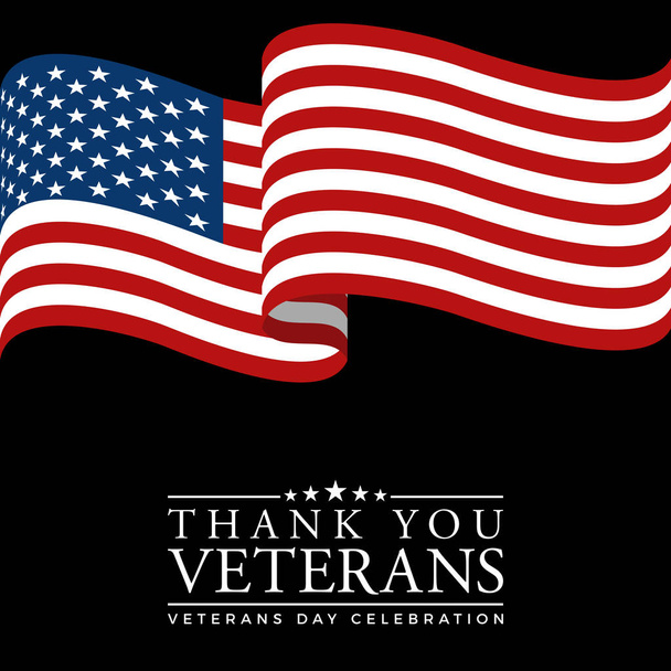 Moderne Veterans Day Celebration Achtergrond Header Banner Blauw en Rood Kleur Voor Persoonlijke en alle Bedrijf met High-end look - Vector, afbeelding