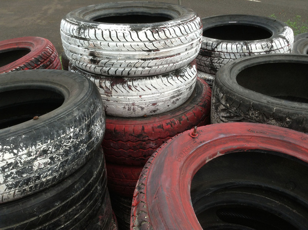 Old tires stacked - Photo, Image