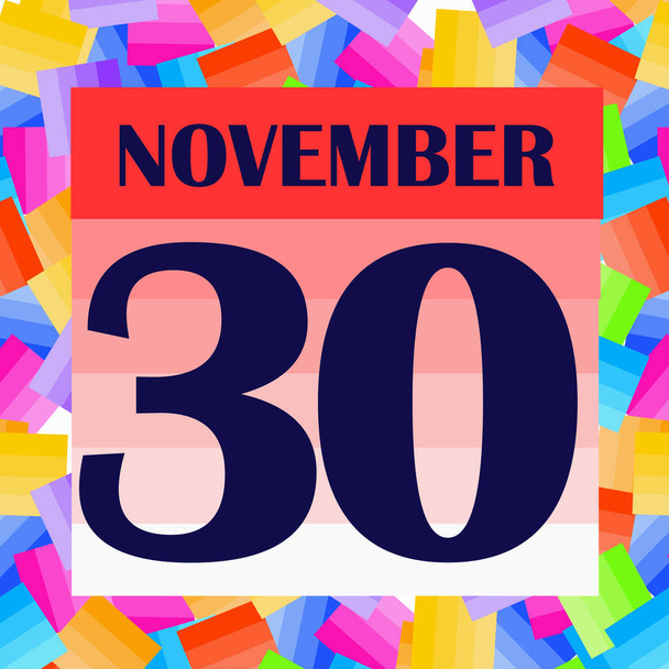 Икона 30 ноября. Для планирования важного дня. Иллюстрация
 - Фото, изображение