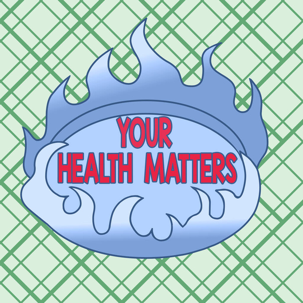 Käsitteellinen käsin kirjoittaminen osoittaa Your Health Matters. Business valokuva teksti hyvä terveys on tärkeintä muun muassa Epäsymmetrinen epätasainen muotoinen kuvio objekti monivärinen muotoilu
. - Valokuva, kuva