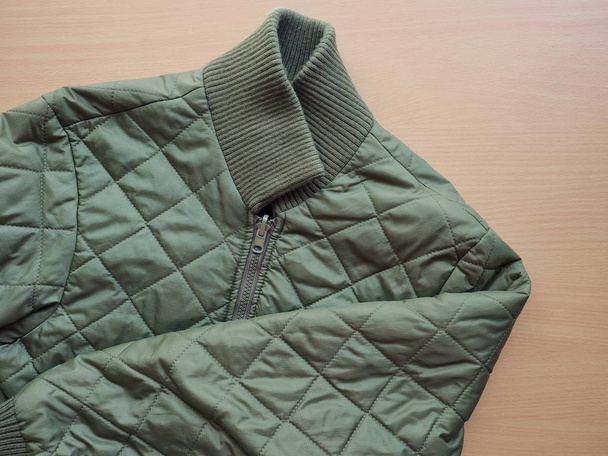 Khaki podzimní bunda, Oblečení pozadí - Fotografie, Obrázek