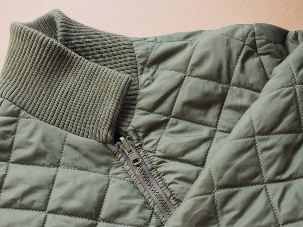 Khaki podzimní bunda, Oblečení pozadí - Fotografie, Obrázek