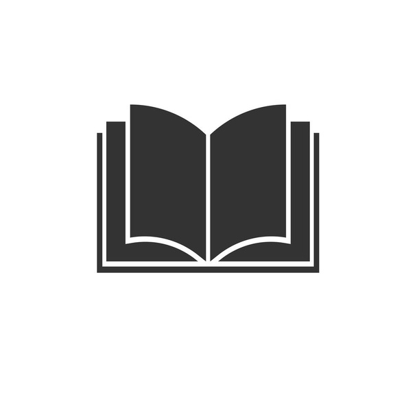 Icono del libro negro sobre fondo blanco. vector Ilustración. símbolo
 - Vector, Imagen