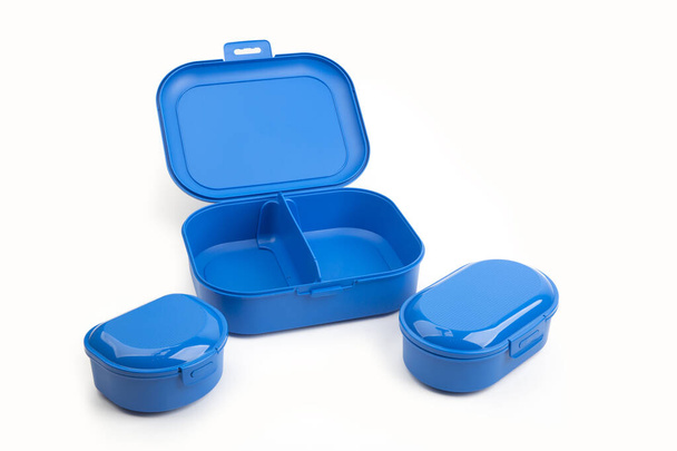 Cajas de plástico azul
  - Foto, Imagen
