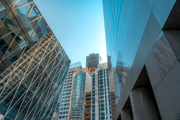 Modern office building close up in Hong Kong - Фото, зображення
