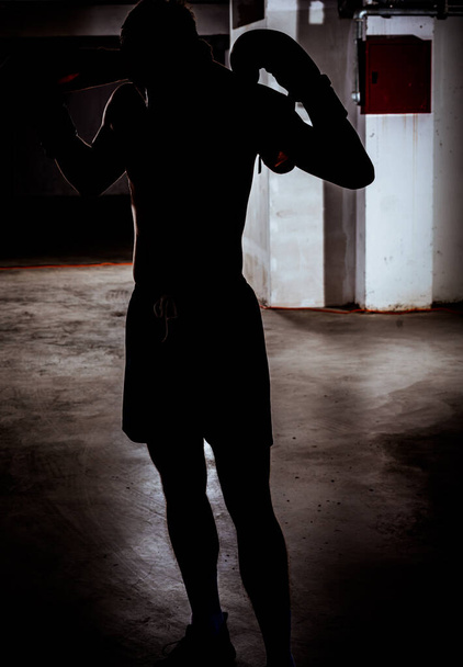 boxeur professionnel beau après l'exercice acharné
 - Photo, image