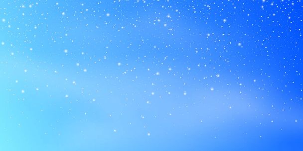 Fondo de nieve. Nevadas, copos de nieve de diferentes formas. ventisca tormenta de nieve de Navidad
 - Vector, imagen