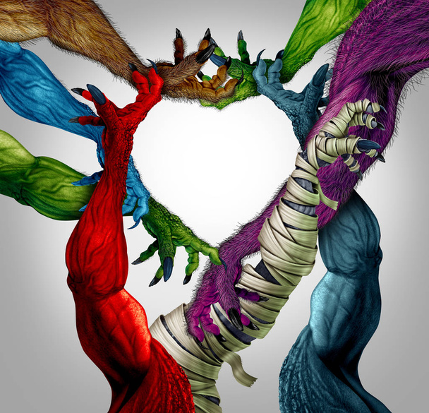 Monster Arm Heart - Foto, afbeelding