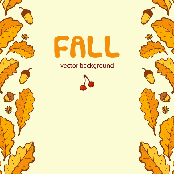 秋のベクトル背景 - ベクター画像