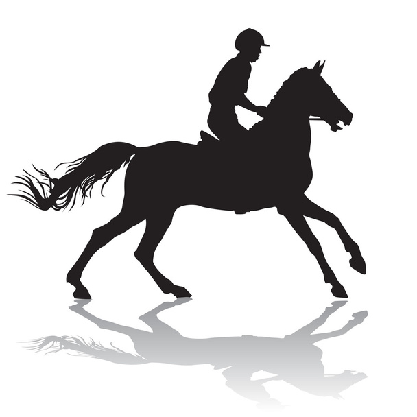 cavaleiro a cavalo
 - Vetor, Imagem