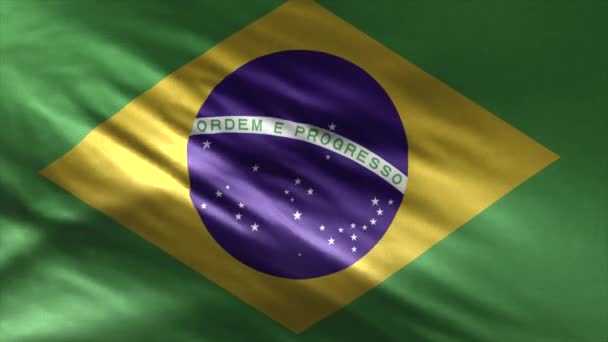 Drapeau du Brésil Boucle - Séquence, vidéo