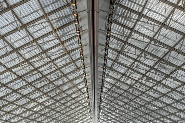 Geometic symmetry of roof in Paris - Foto, Imagen