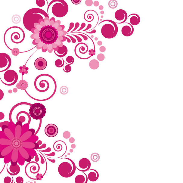 Vector. Abstract flowers background - Διάνυσμα, εικόνα