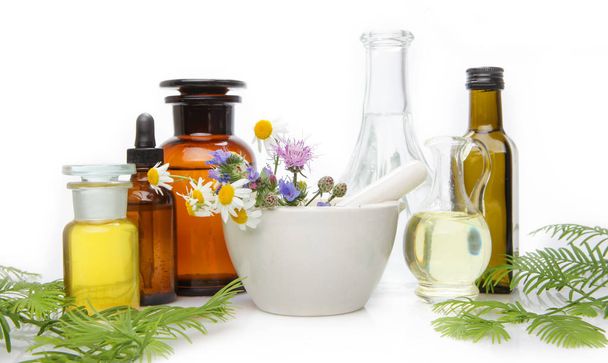 Natural medicine BACH - herbs  therapy. - Фото, зображення