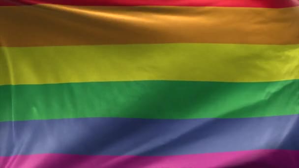 Pride LGBT Flag Loop Realistic 3D  - Footage, Video