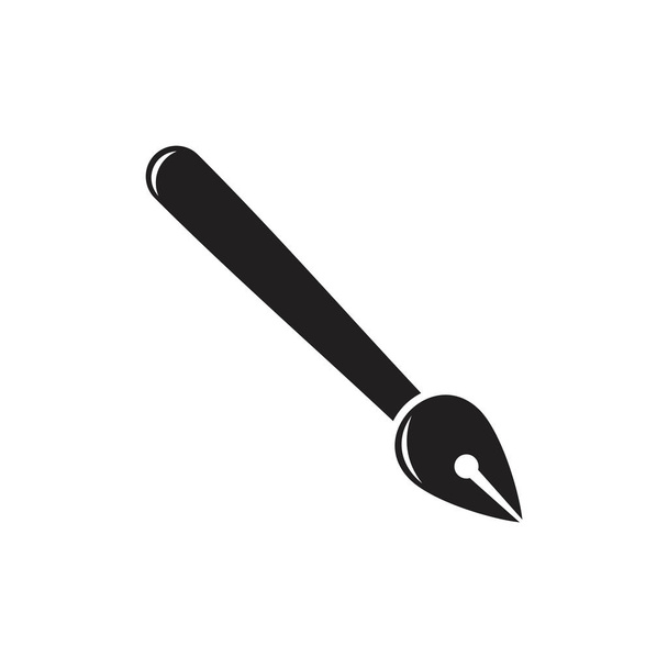 egyszerű tinta toll szimbólum vektor - Vektor, kép
