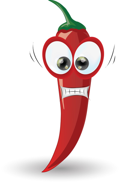 Cartoon funny pepper - Vektor, kép