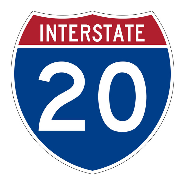 Panneau routier Interstate Highway 20
  - Photo, image