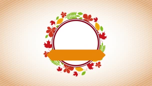 feliz celebración de Acción de Gracias con deliciosa comida
 - Metraje, vídeo