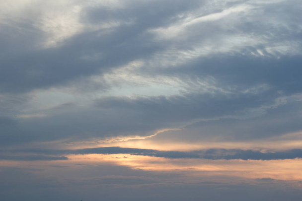 Beautiful clouds at sunset - Photo, image
