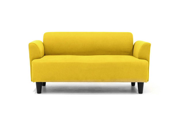 Skandinavian sohva valkoinen tausta moderni muotoilu. - Valokuva, kuva