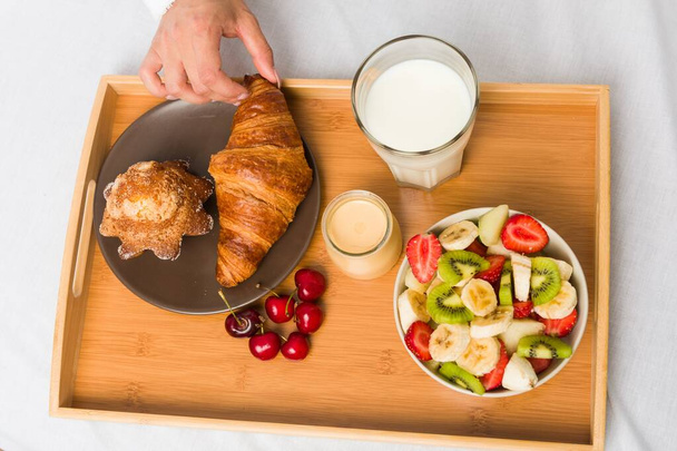 Закрыть европейский классический завтрак
 - Фото, изображение