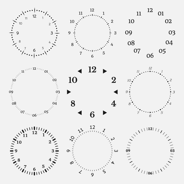 Clock face on a white background - Vector, Image