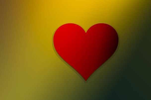 Valentinstag Hintergrund mit roter Herzform als Liebeskonzept - Foto, Bild