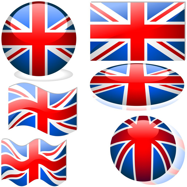 Flags United Kingdom - Vektör, Görsel
