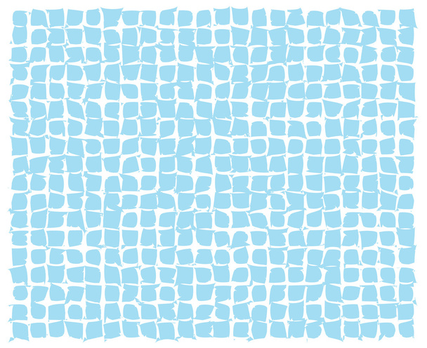 abstracte blauwe misvormde vierkantjes - Vector, afbeelding