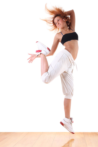 Woman modern sport ballet dancer - Фото, изображение