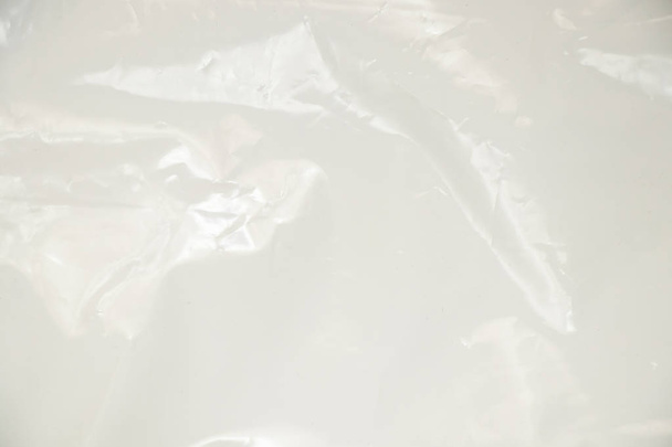 weiße Plastiktüte als Hintergrund - Foto, Bild