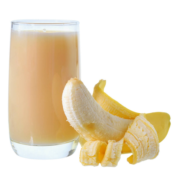 Banana juice isolated - Foto, Imagem