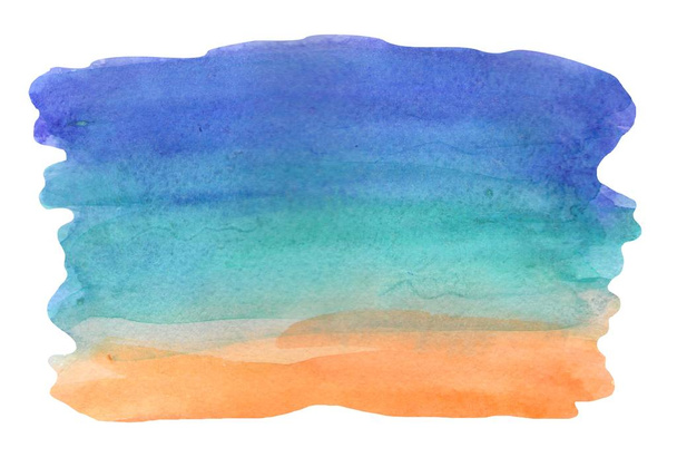 Oceán ručně kreslené akvarel ilustrace - Fotografie, Obrázek