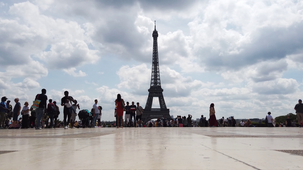 Eiffel túra és Trocadero, Párizs - Felvétel, videó
