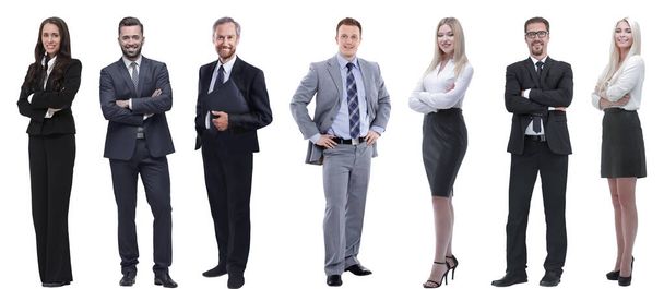 collage of a variety of business people standing in a row - Foto, immagini