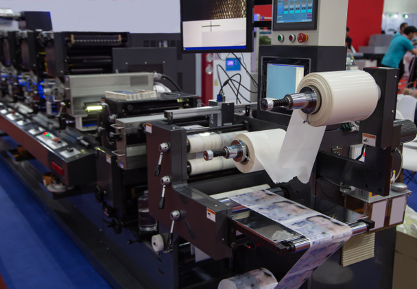 Flexografický tiskový stroj - Fotografie, Obrázek